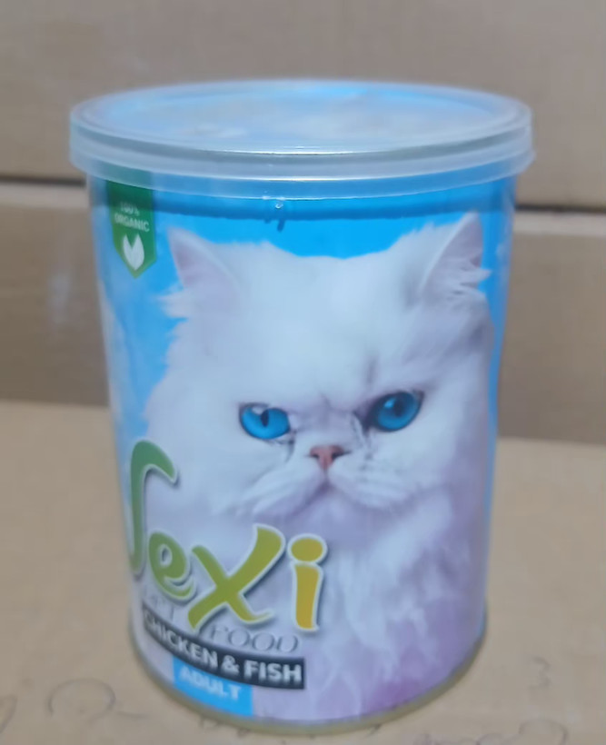 کنسرو پته گربه وکسی طعم مرغ و ماهی ۴۳۰ گرمی