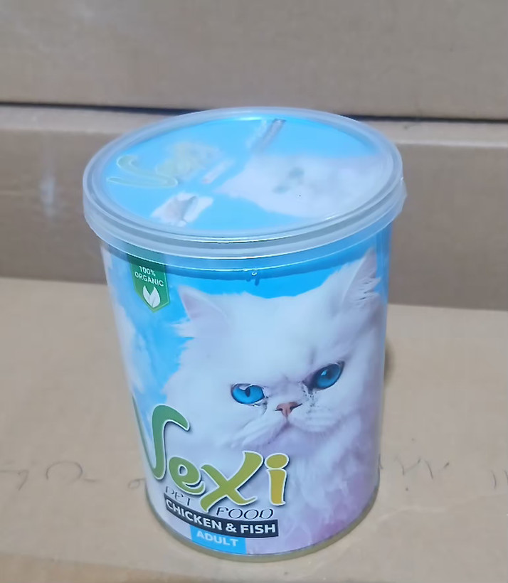 کنسرو پته گربه وکسی طعم مرغ و ماهی ۴۳۰ گرمی